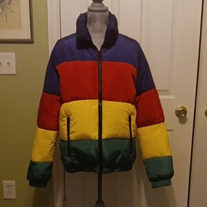 Forever 21 Multicolor Men's Puffer Jacket